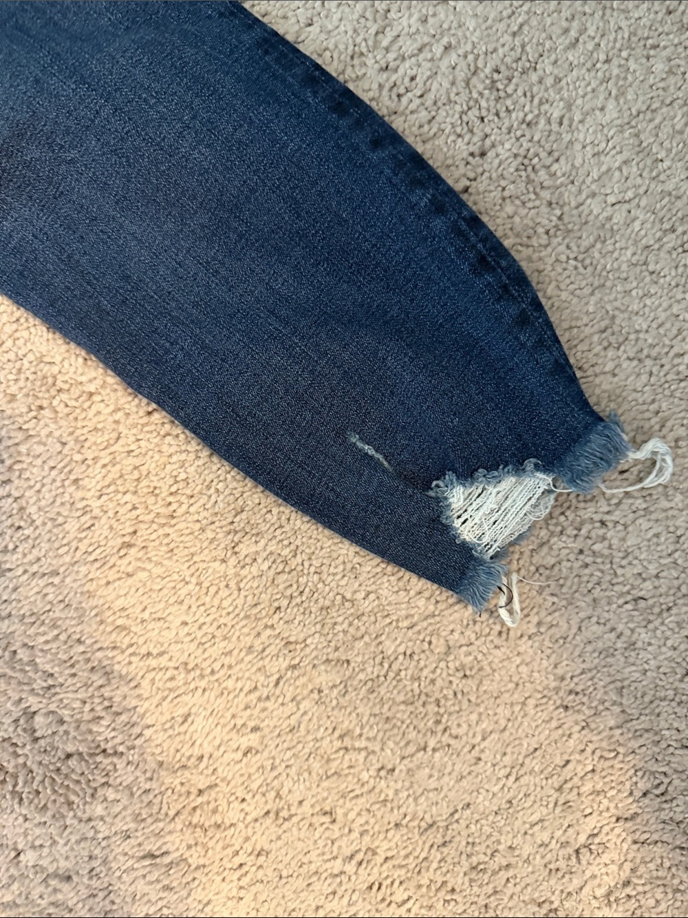 Express Medium Blue Ripped Ankle High Rise - Picture 10 of 10